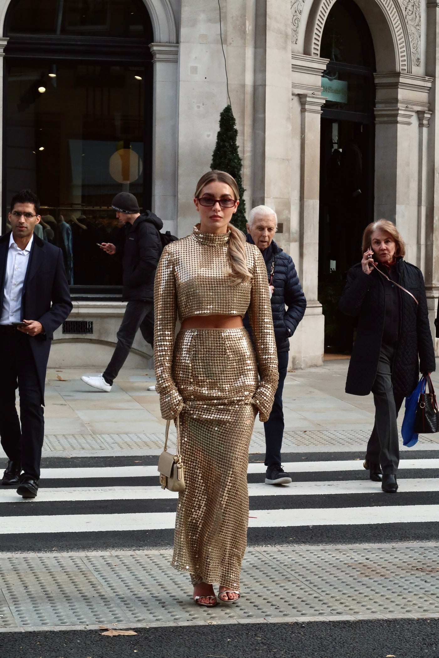 The Melissa Gold Crop top